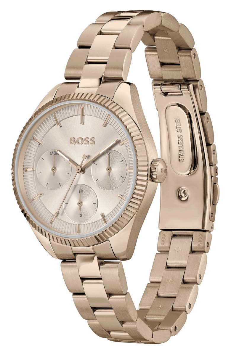 BOSS Sage Sport Bracelet Watch, 34mm, Alternate, color, Gold