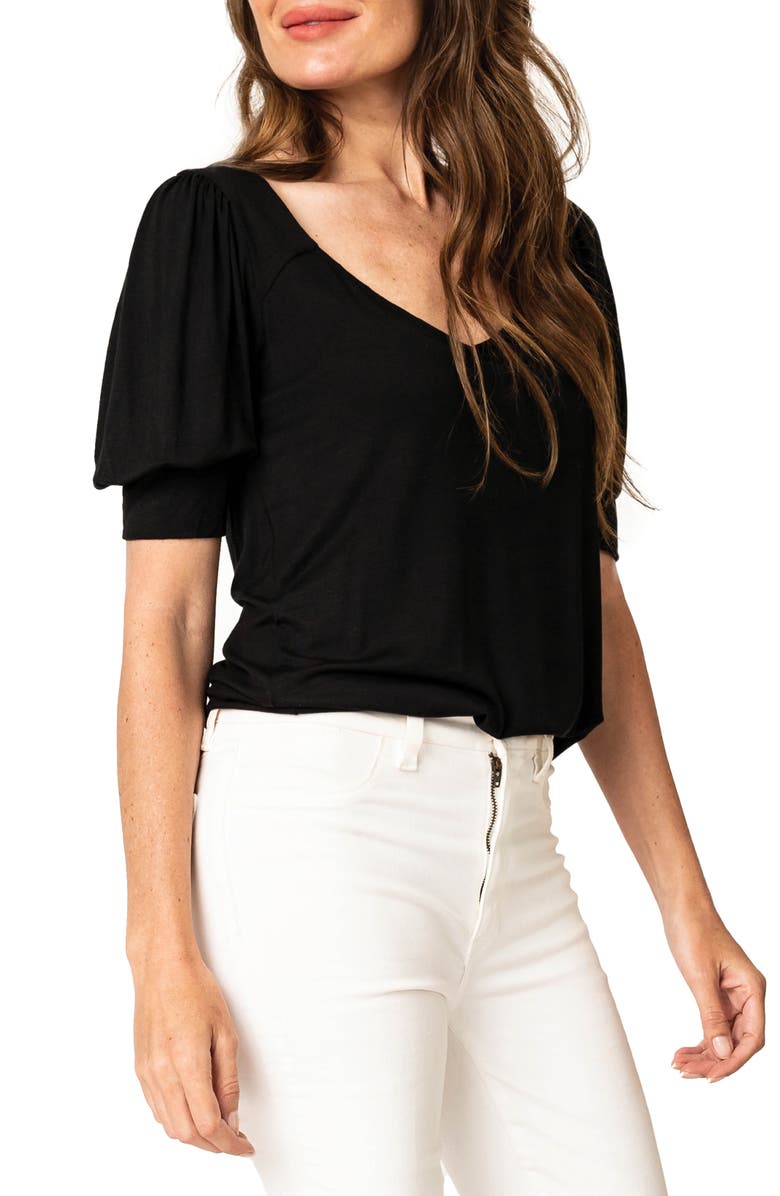 GIBSONLOOK Sweetheart Neck Knit Top, Alternate, color, 