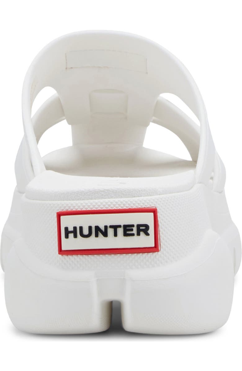 Hunter Bonnie Lug Sole Slip-On Shoe, Alternate, color, White