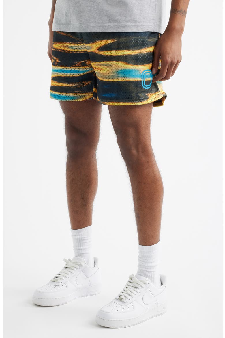 Splash Mesh Shorts, Alternate, color, YELLOW