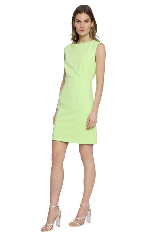 Donna Morgan For Maggy Sleeveless Cutout Sheath Minidress In Sharp Green