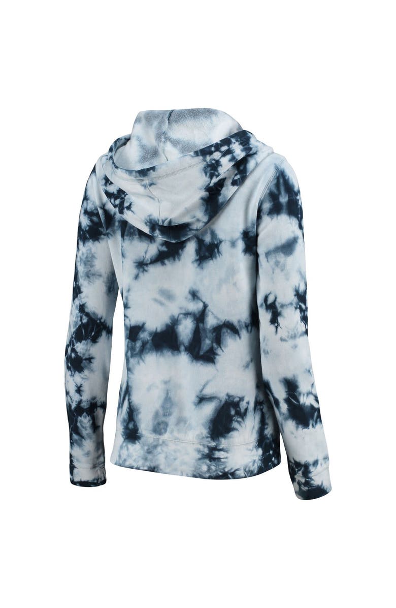 New Era Women's New Era Navy Tennessee Titans Tie-Dye Fleece Full-Zip Hoodie, Alternate, color, 