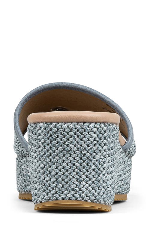 Donald Pliner Silli Platform Wedge Sandal In Denim