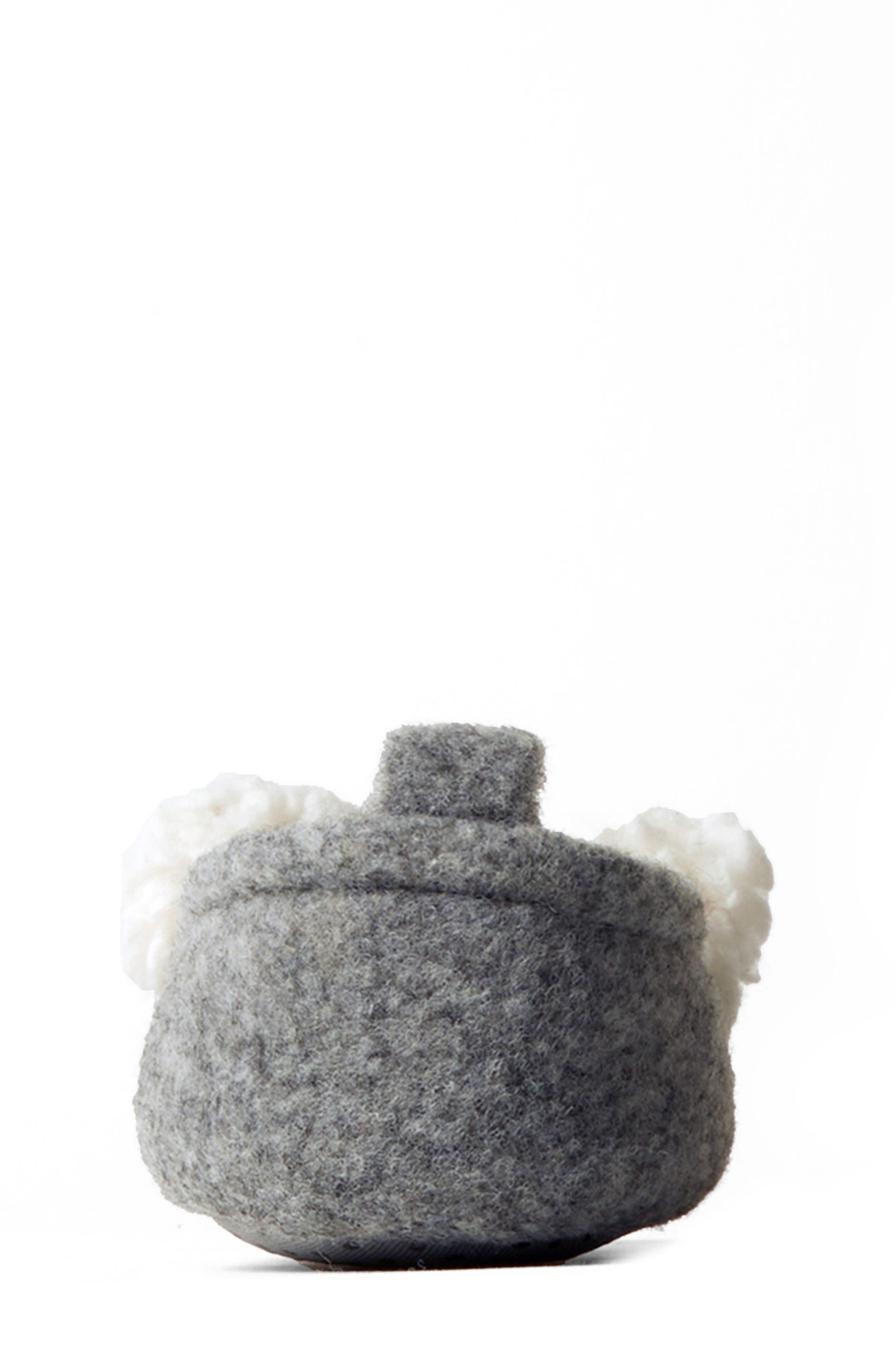 DEARFOAMS Baby Bear Plaid Faux Fur Slipper, Alternate, color, 