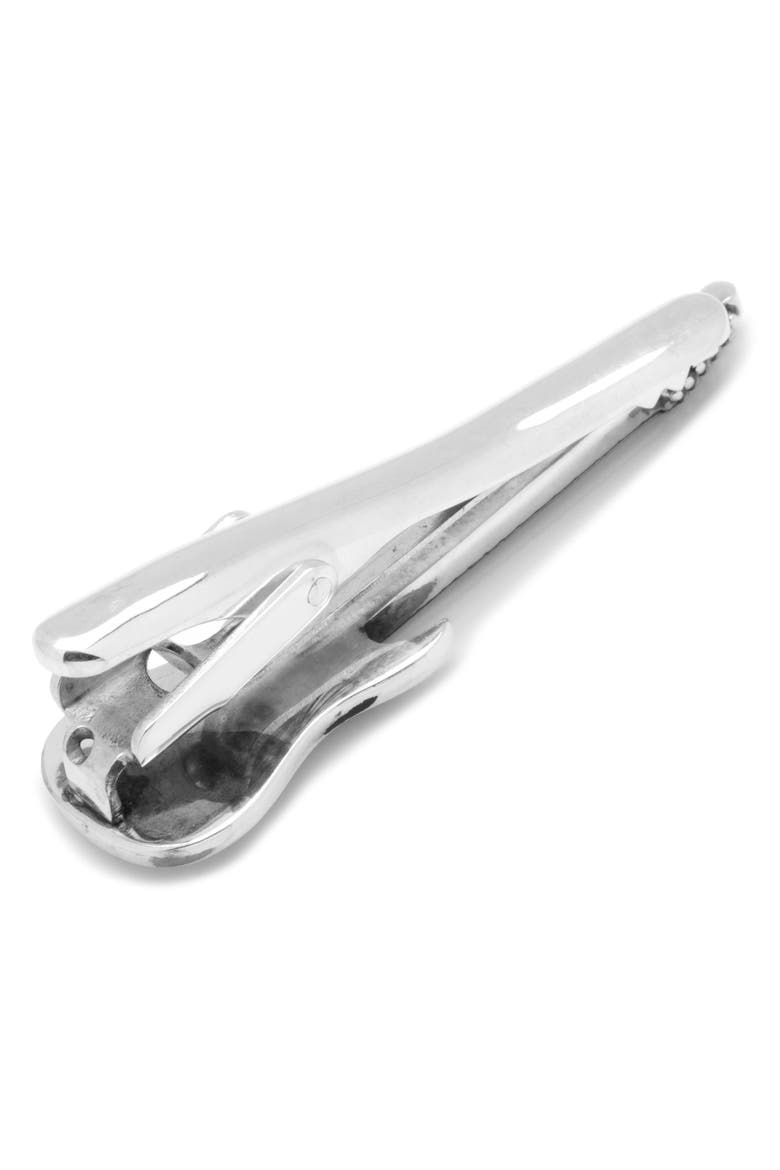 Ox and Bull Trading Co. Guitar Tie Clip, Alternate, color, SILVER
