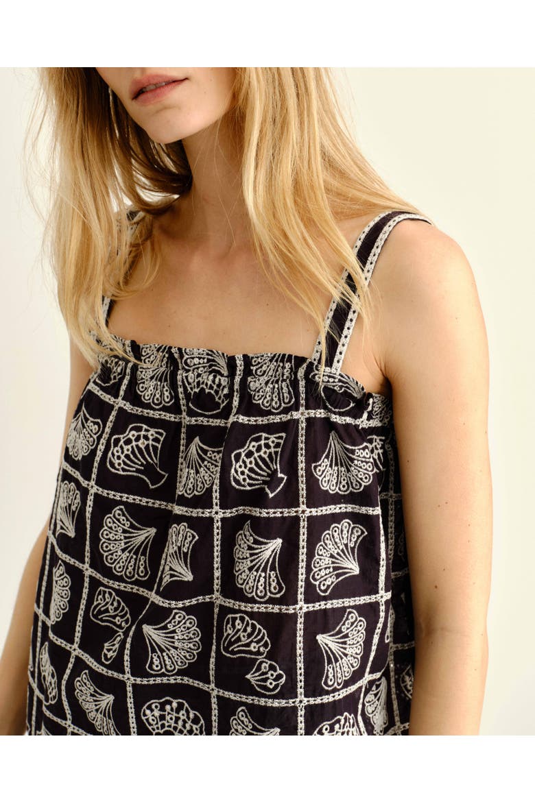 Leah Eyelet Tank, Alternate, color, Midnight Blue