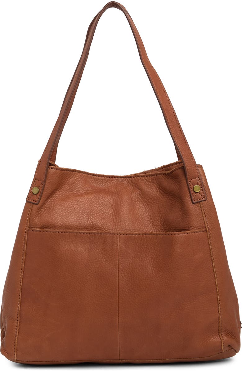 AMERICAN LEATHER CO. Liberty Shopper Bag, Alternate, color, Brandy