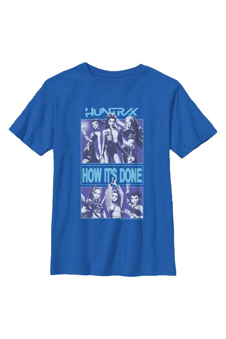 Boy's KPop Demon Hunters Huntrix How It's Done  Graphic T-Shirt, Main, color, Royal Blue