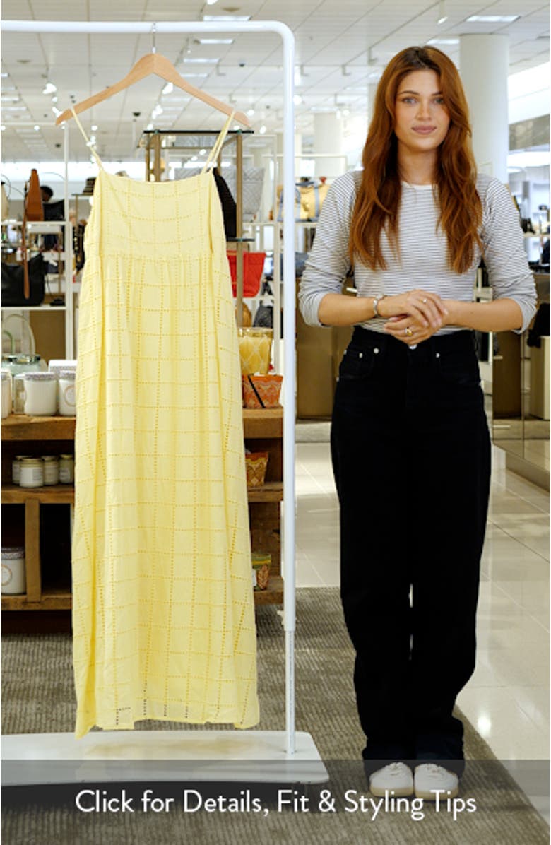 Aliyah Cotton Eyelet Maxi Dress, sales video thumbnail