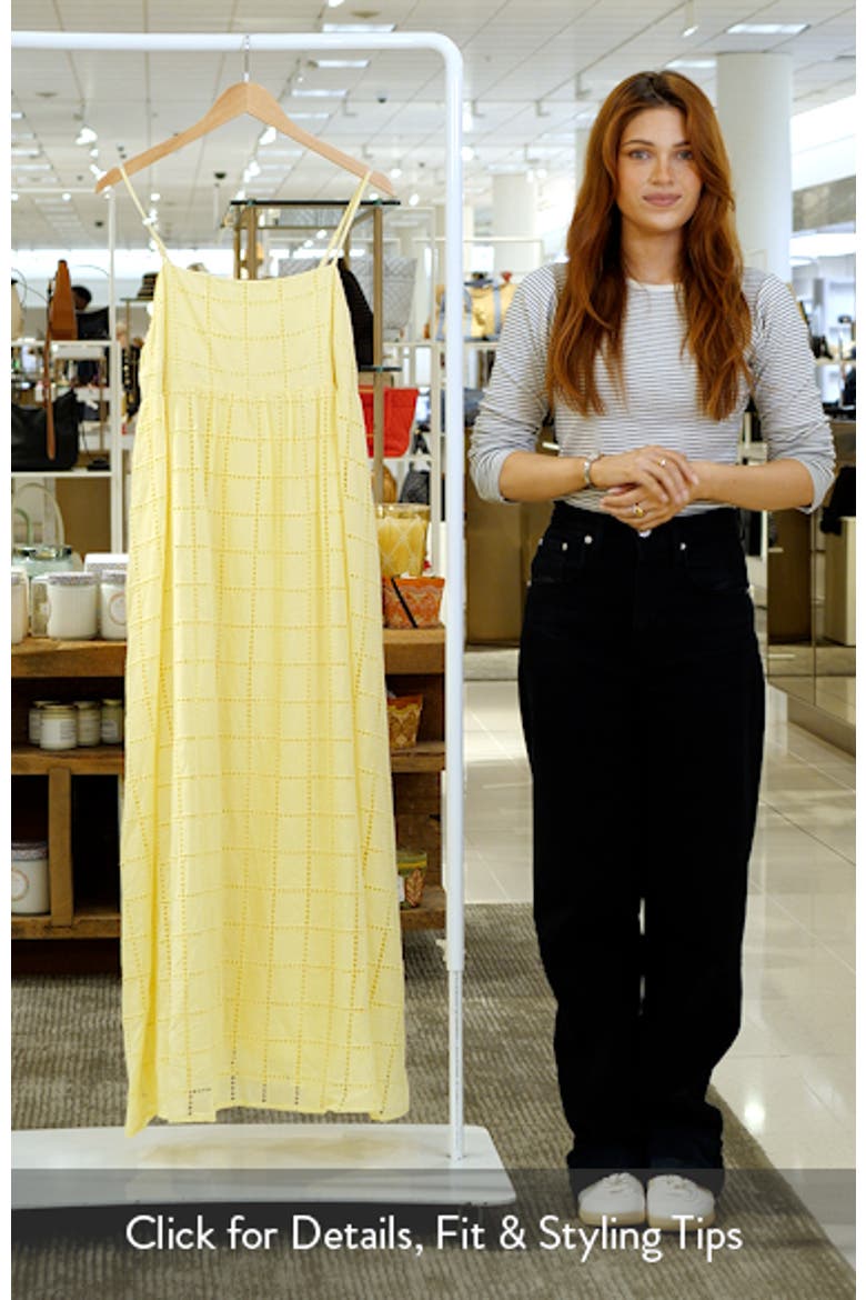Aliyah Cotton Eyelet Maxi Dress video