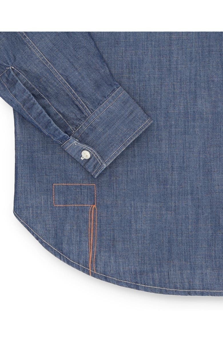 Fortela Osumi Chambray Shirt, Alternate, color, Indigo Rinse
