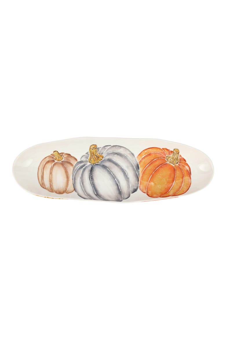 Pumpkins Narrow Platter, Main, color, ORANGE