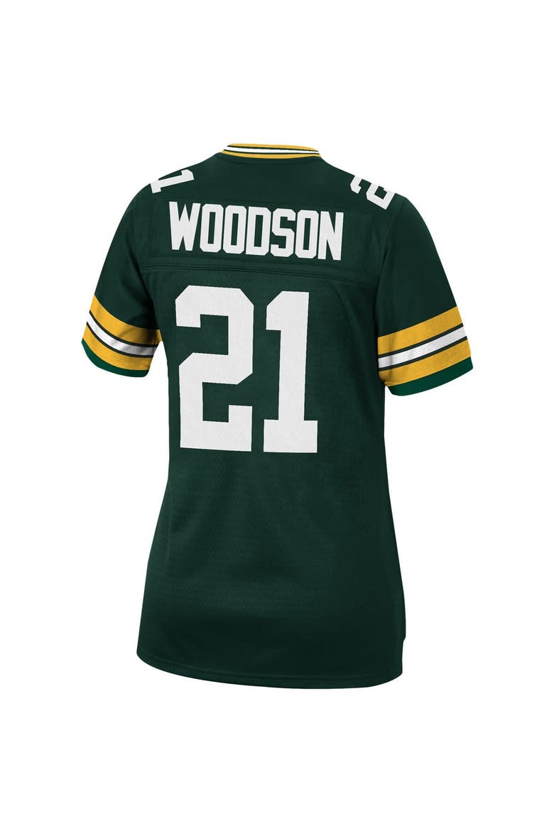Women's Mitchell & Ness Charles Woodson Green Green Bay Packers 2010 Legacy Replica Player Jersey, Alternate, color, Green