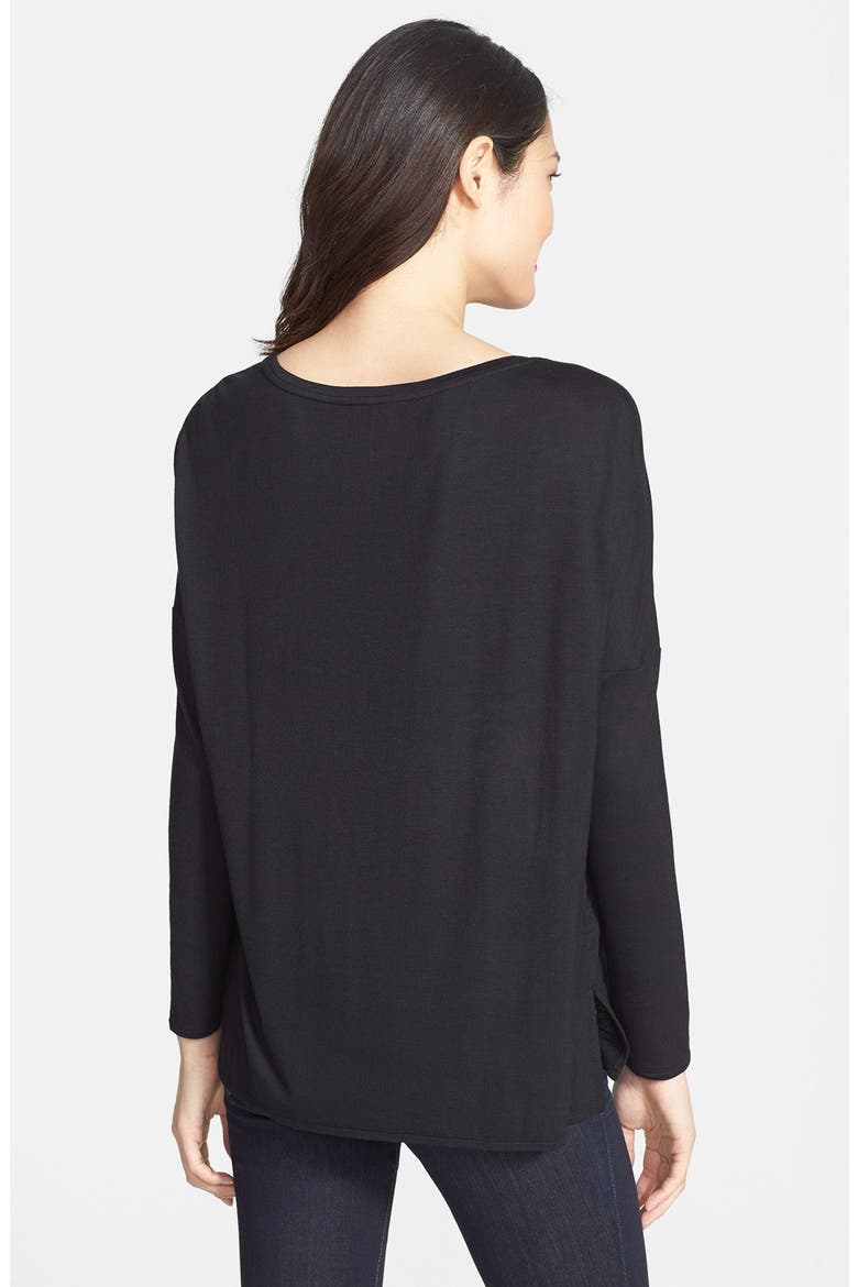 'Sanzida' Knit Top, Alternate, color, BLACK