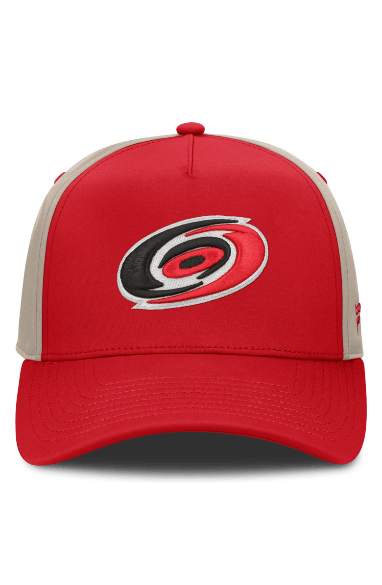 FANATICS Men's Fanatics Red/Tan Carolina Hurricanes 2026 Stanley Cup Playoffs Locker Room Adjustable Hat, Alternate, color, Red