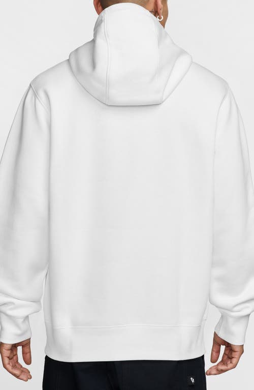 Nike Club Fleece Pullover Hoodie In White