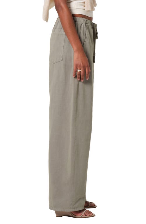 Citizens Of Humanity Aurora Cotton And Linen-blend Wide-leg Pants In Nova