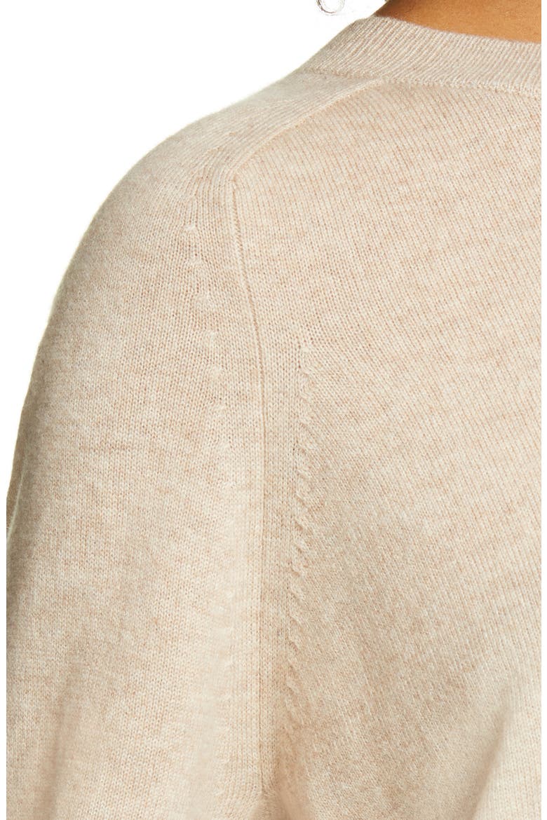 Wool & Cashmere Sweater, Alternate, color, LIGHT HEATHER MARZIPAN