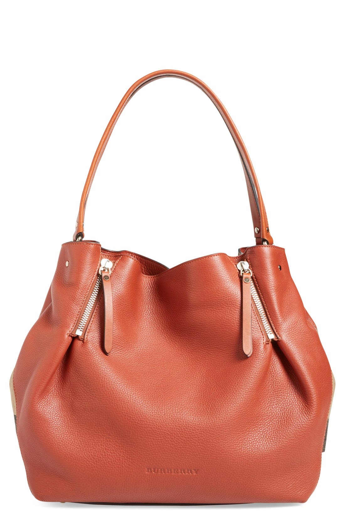 'Medium Maidstone' Leather Tote, Main, color, BURNT SIENNA