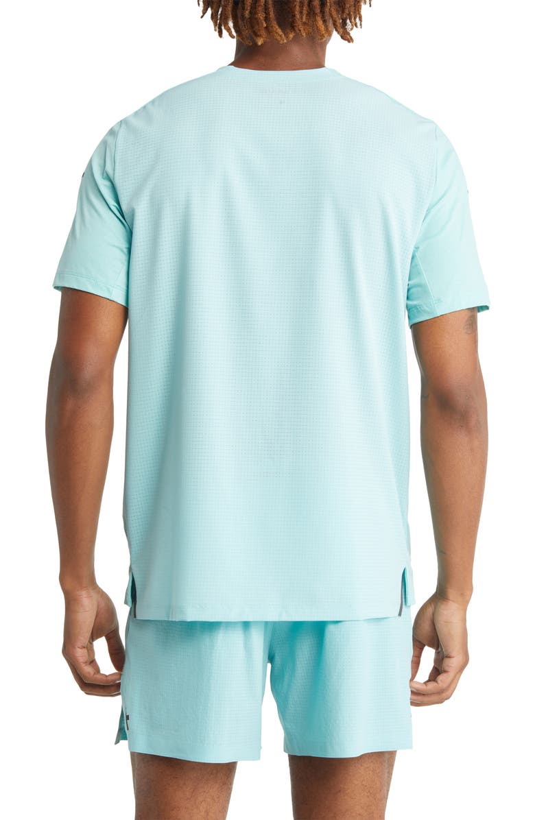 BRADY Run Short Sleeve T-Shirt, Alternate, color, Aqua