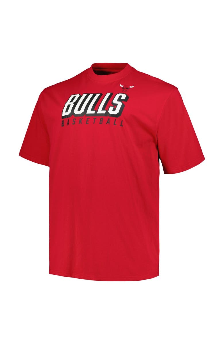 FANATICS Men's Fanatics Branded Red/Black Chicago Bulls Big & Tall Short Sleeve & Long Sleeve T-Shirt Set, Alternate, color, 
