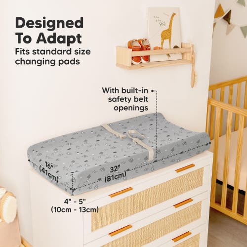 Keababies 2-pack Isla Changing Pad Covers In Woodland
