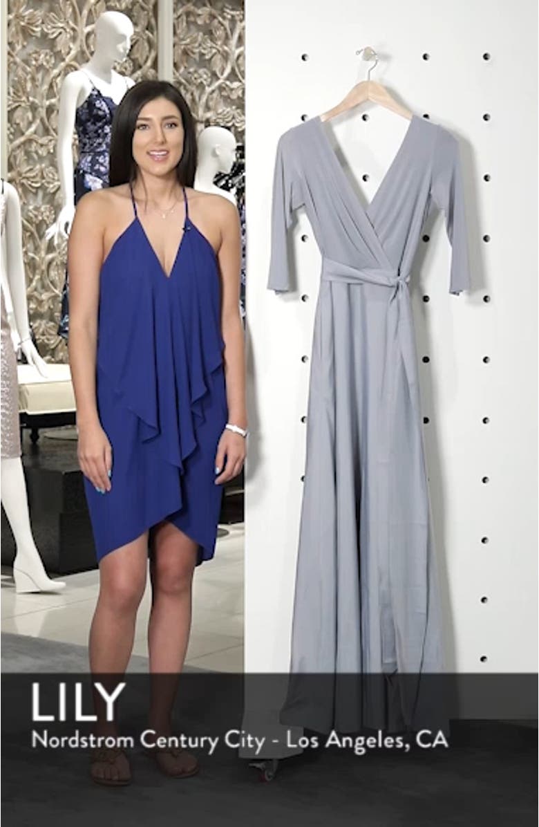 Jersey & Mikado A-Line Gown, sales video thumbnail