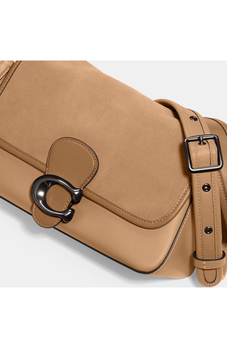 COACH Leather & Suede Shoulder Bag, Alternate, color,