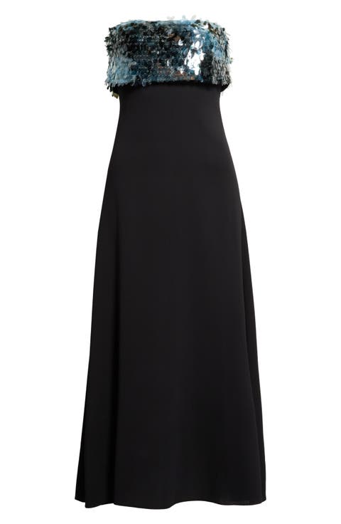 Phoenix Paillette Trim Cocktail Dress