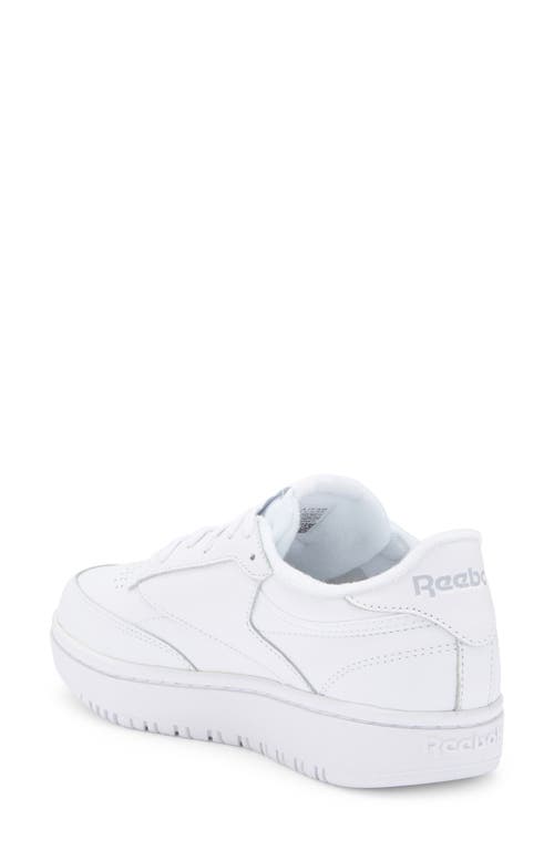 Reebok Club C Double Platform Sneaker In White
