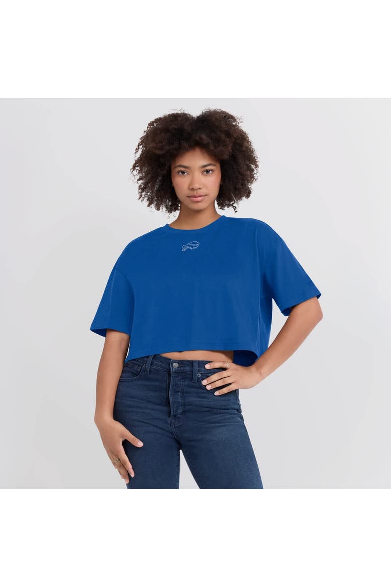 Women's Fanatics Royal Buffalo Bills Elements Super Soft Boxy Cropped T-Shirt, Alternate, color, Royal