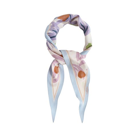 "Ethereal Mirage" Silk Diamond Neckerchief