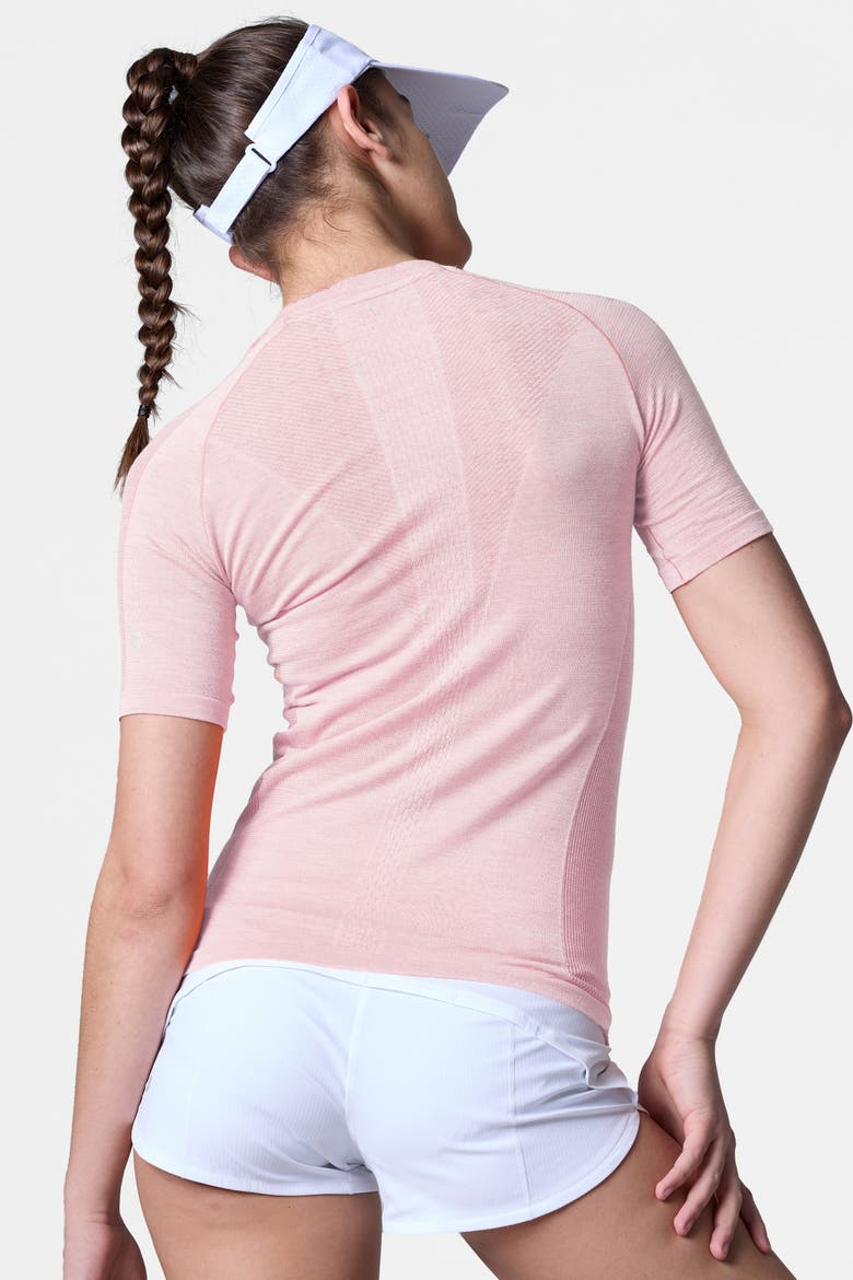 Women's PerformaWool Aero Weight Tee, Alternate, color, Light Pink