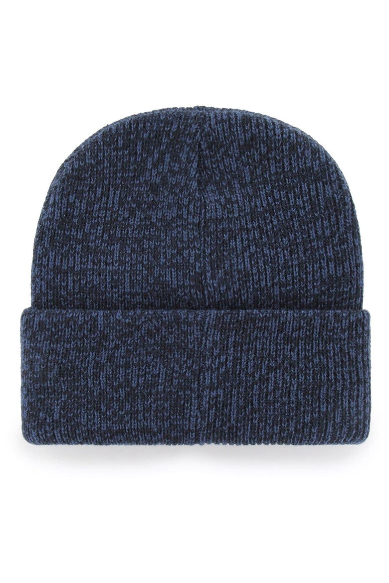 Men's '47 Navy Columbus Blue Jackets Brain Freeze Cuffed Knit Hat, Alternate, color, Navy