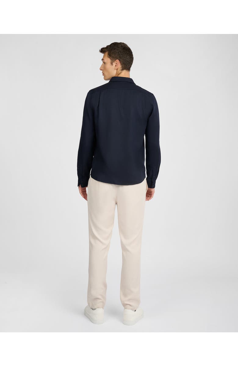 Onia Lyocell Long Sleeve Shirt, Alternate, color, Midnight