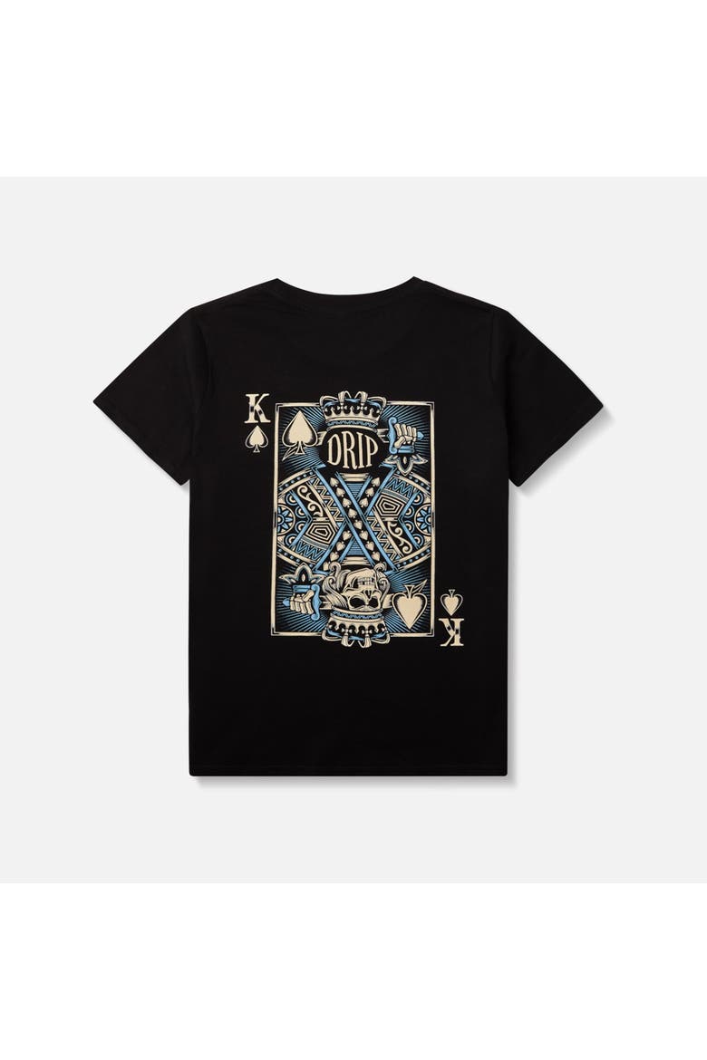 King Of Aces Graphic Tee - Big Kid, Alternate, color, BLACK