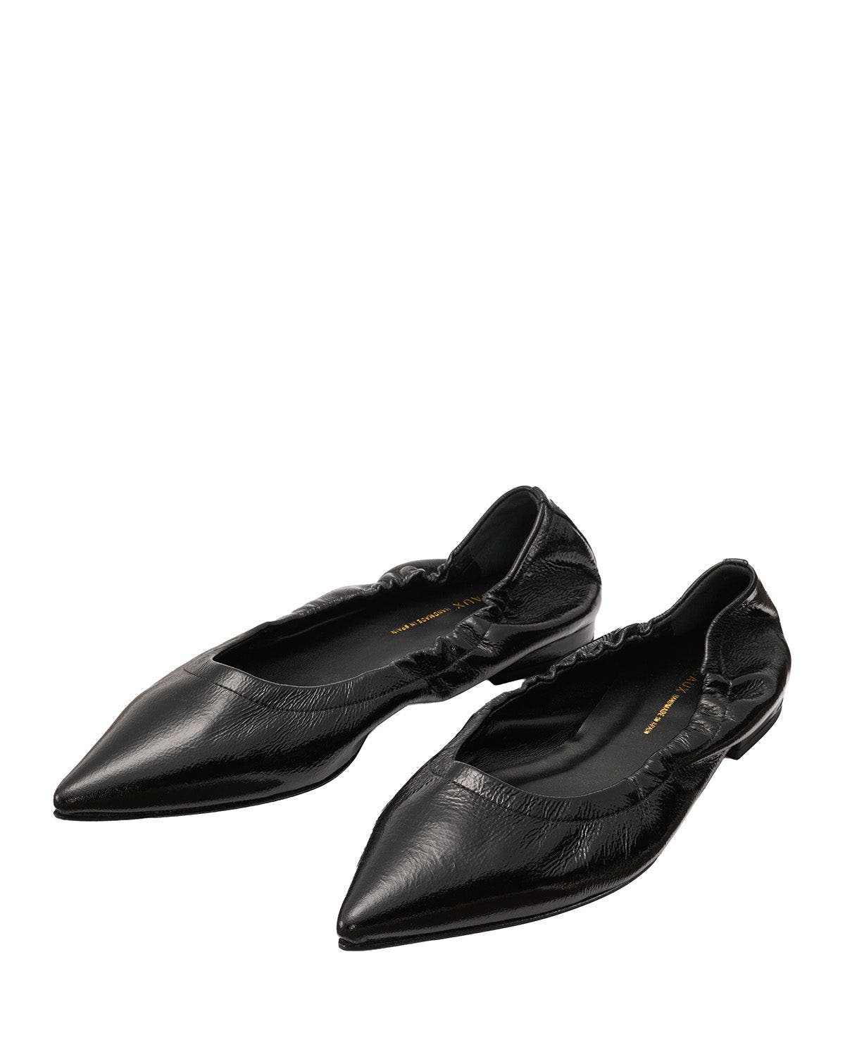 The Roma Ballet Flat, Alternate, color, Black Crinkle Patent