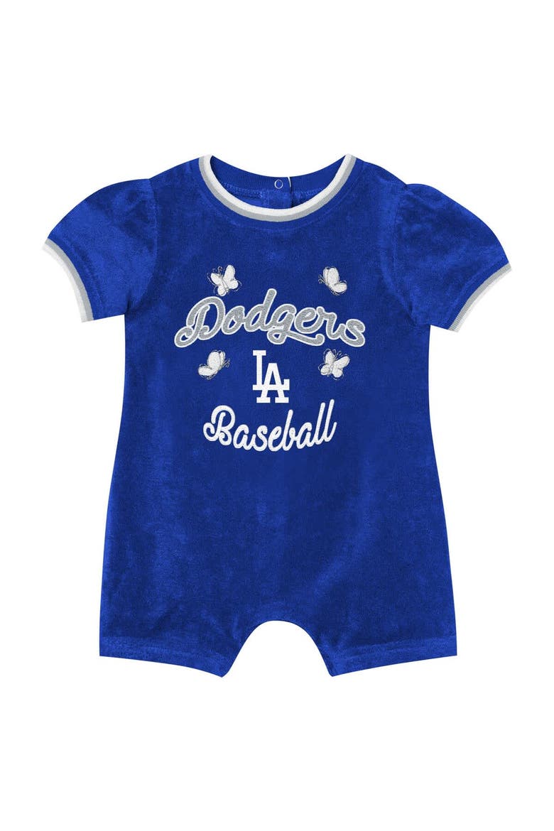 Girls Infant Outerstuff Royal Los Angeles Dodgers Wind-Up Coverall, Alternate, color, Royal