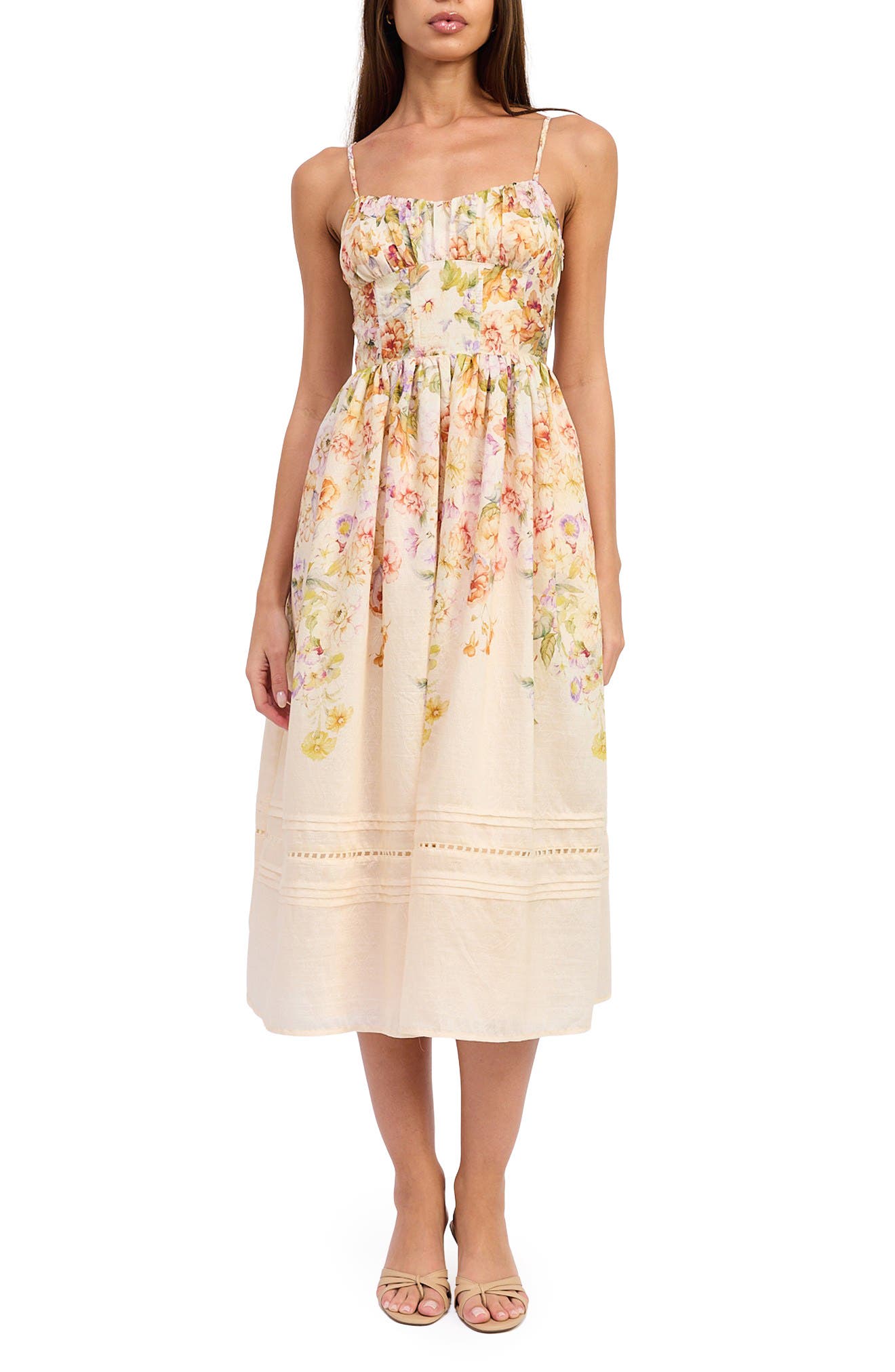 selected IVORY FLORAL MULTI