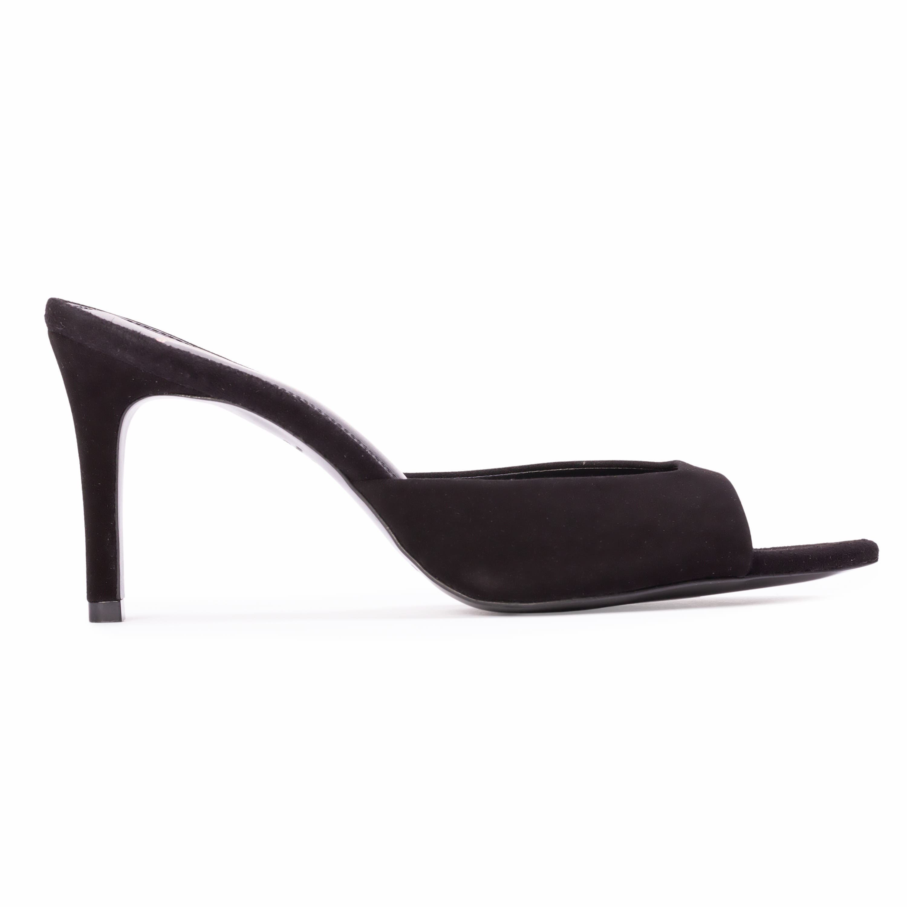 BLACK SUEDE STUDIO Brea 80 Suede Mule, Main, color, Black Suede