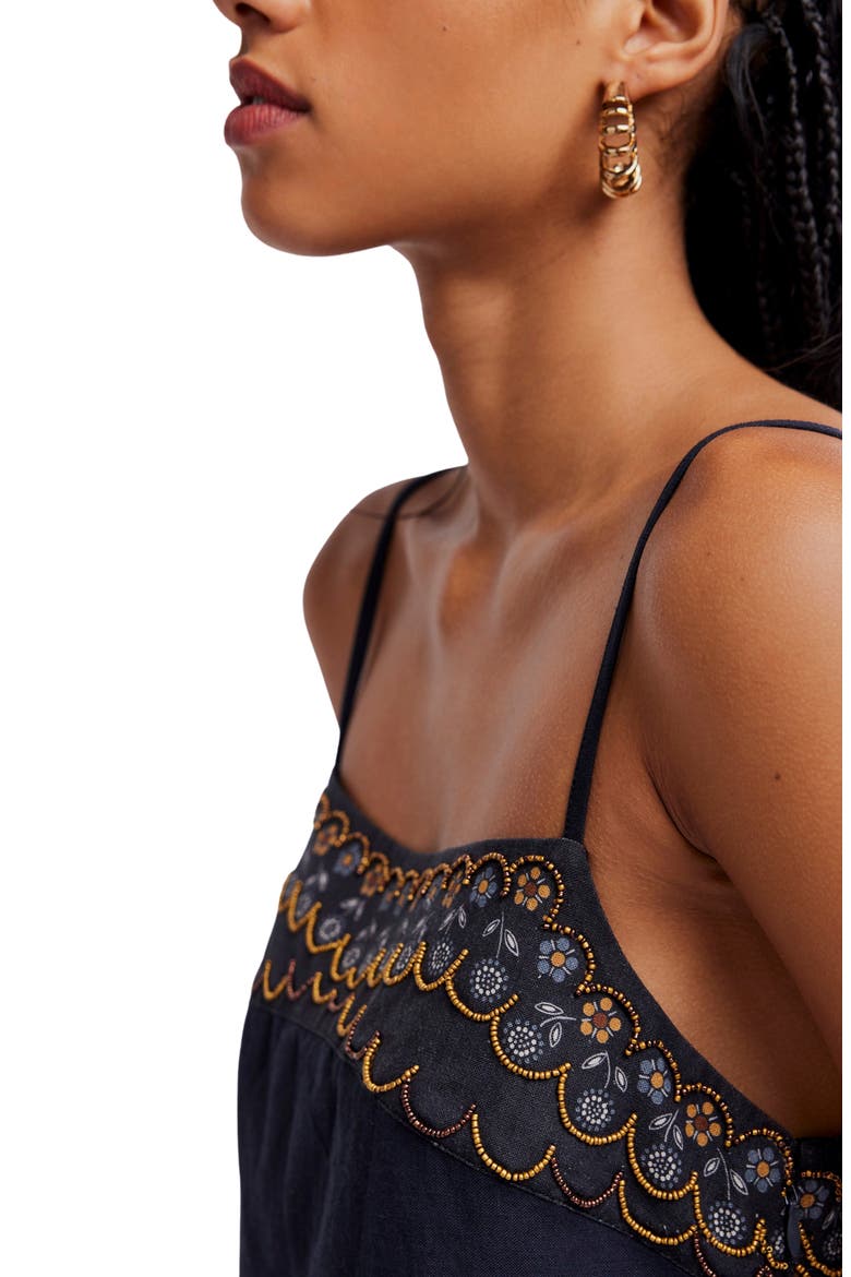 Sunspell Beaded Minidress, Alternate, color, BLACK COMBO