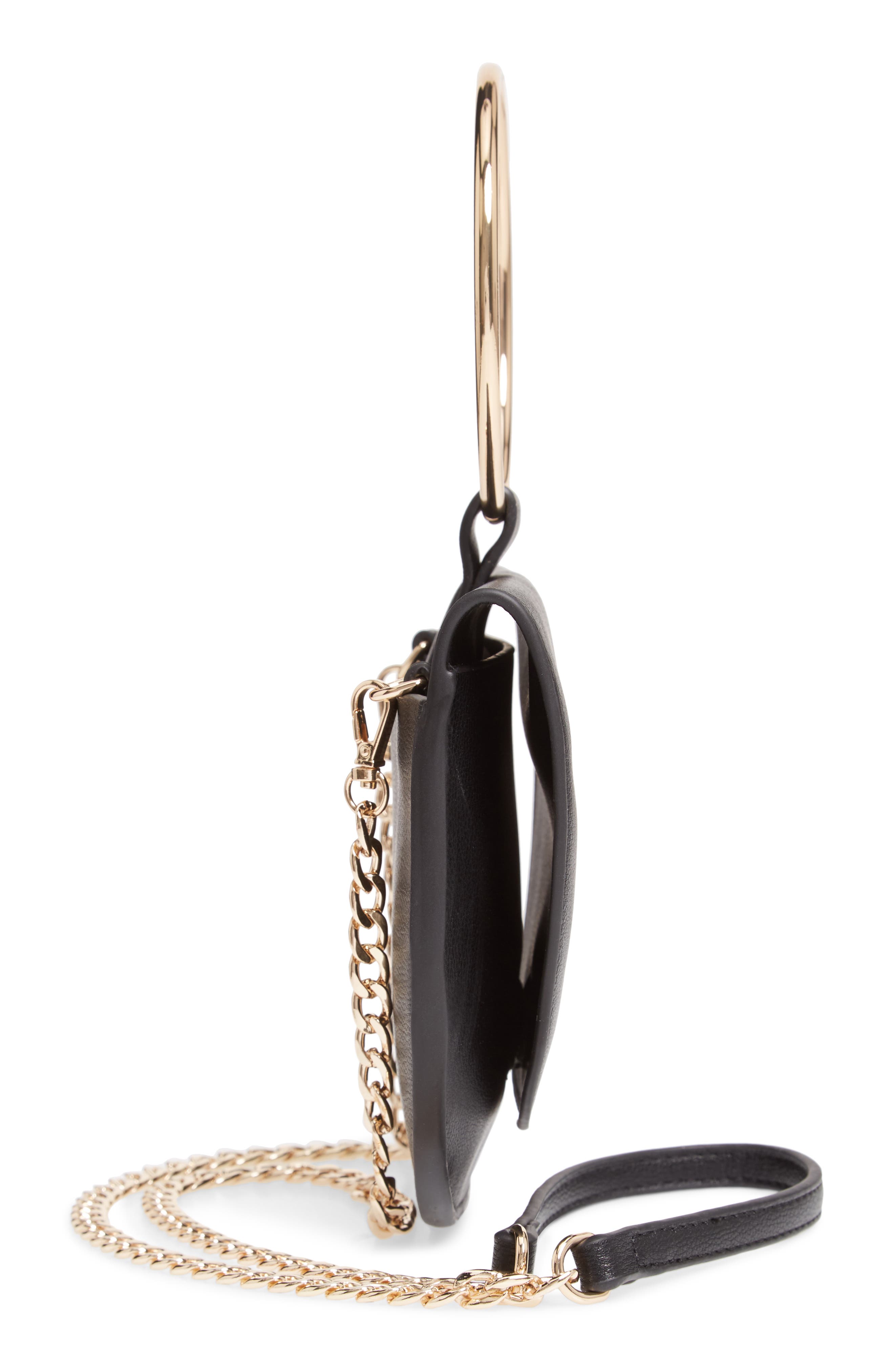 Trouvé Reese Faux Leather Ring Crossbody Bag, Alternate, color, 