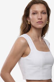 Koton Slim Fit Sleeveless Crop Blouse