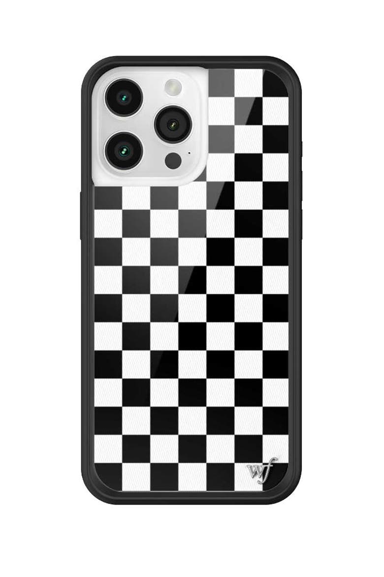 Checkers | Black iPhone Case, Alternate, color, Black