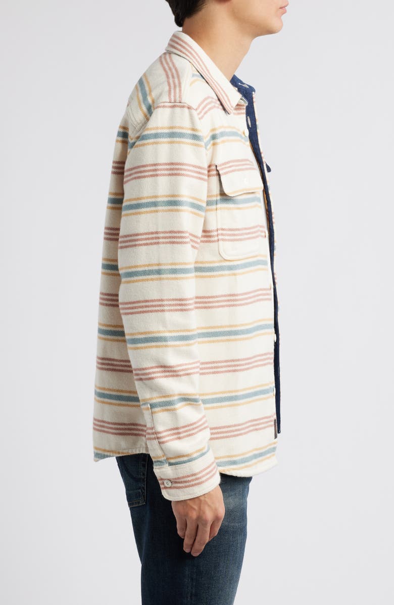 Faherty Wavebreaker Cotton Flannel Shirt Jacket, Alternate, color,