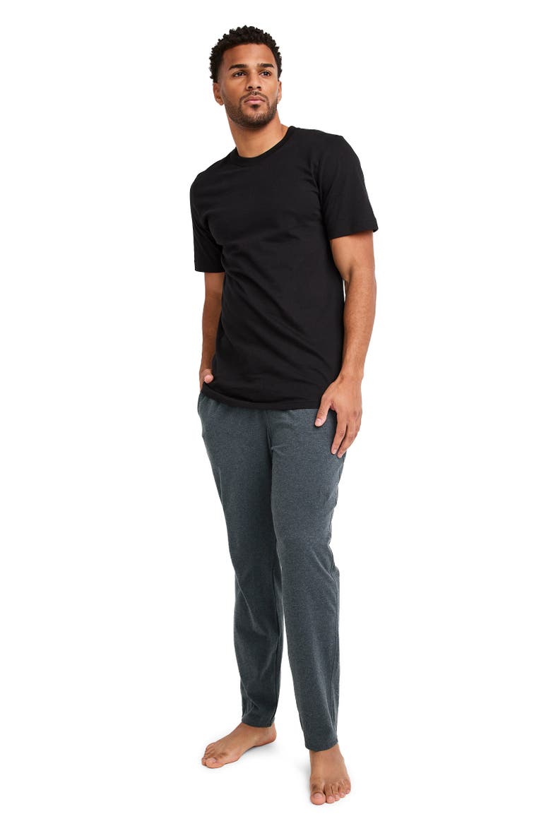 Mens Cotton Stretch Sleep Pant, Alternate, color, Grey Night Heather