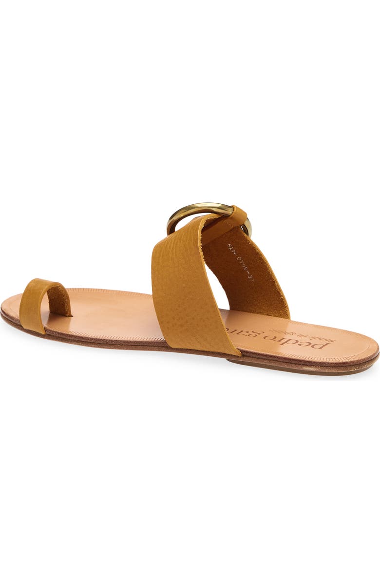 Pedro Garcia Pema Flat Slide Sandal, Alternate, color, Honey Vacchetta