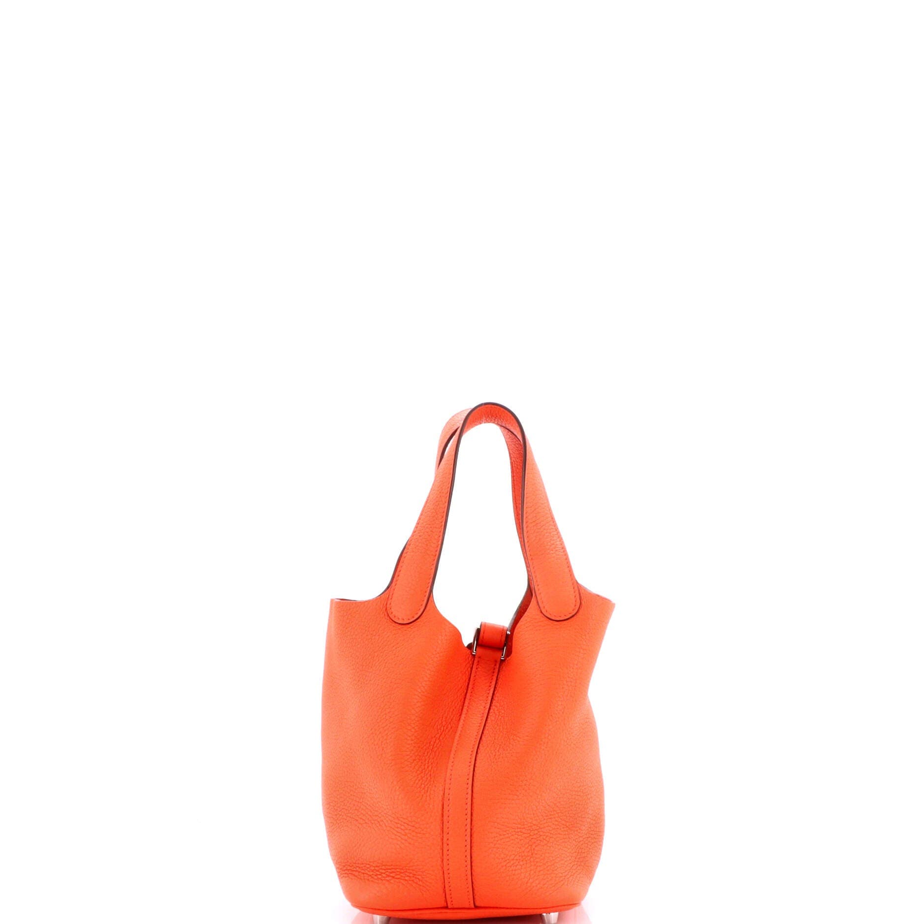 Pre-Owned Hermes Picotin Lock Bag Clemence PM, Alternate, color, Orange Poppy