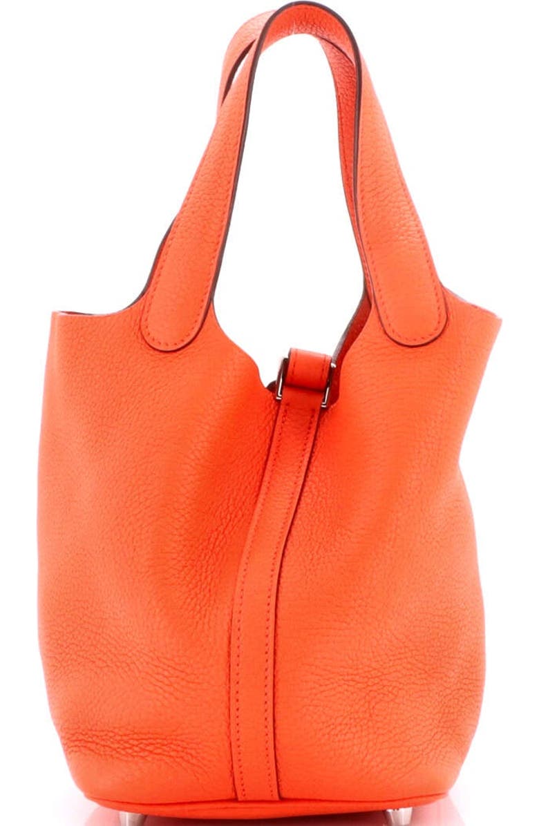 Pre-Owned Hermes Picotin Lock Bag Clemence PM, Alternate, color, Orange Poppy