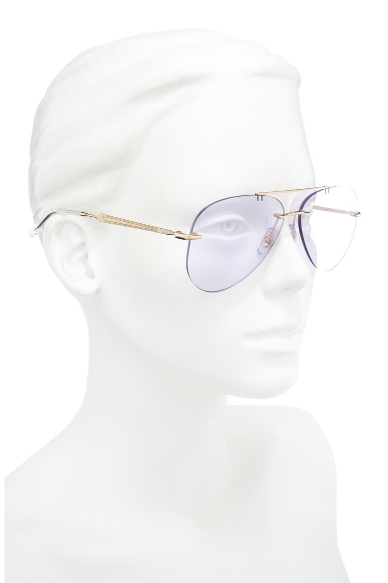 RB3791 62mm Photochromic Rimless Pilot Sunglasses, Alternate, color, ARISTA / PHOTO AMETHYST